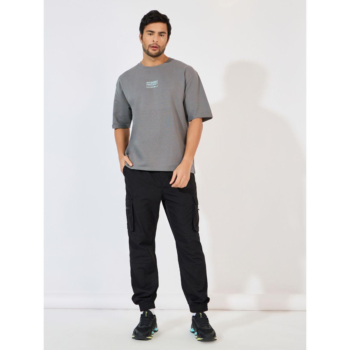 Styli Active Eco Earth Oversized Slogan Print Athleisure Terry T-Shirt-men-clothing-sportswearandactivewear-tshirtsandpolos-image-3