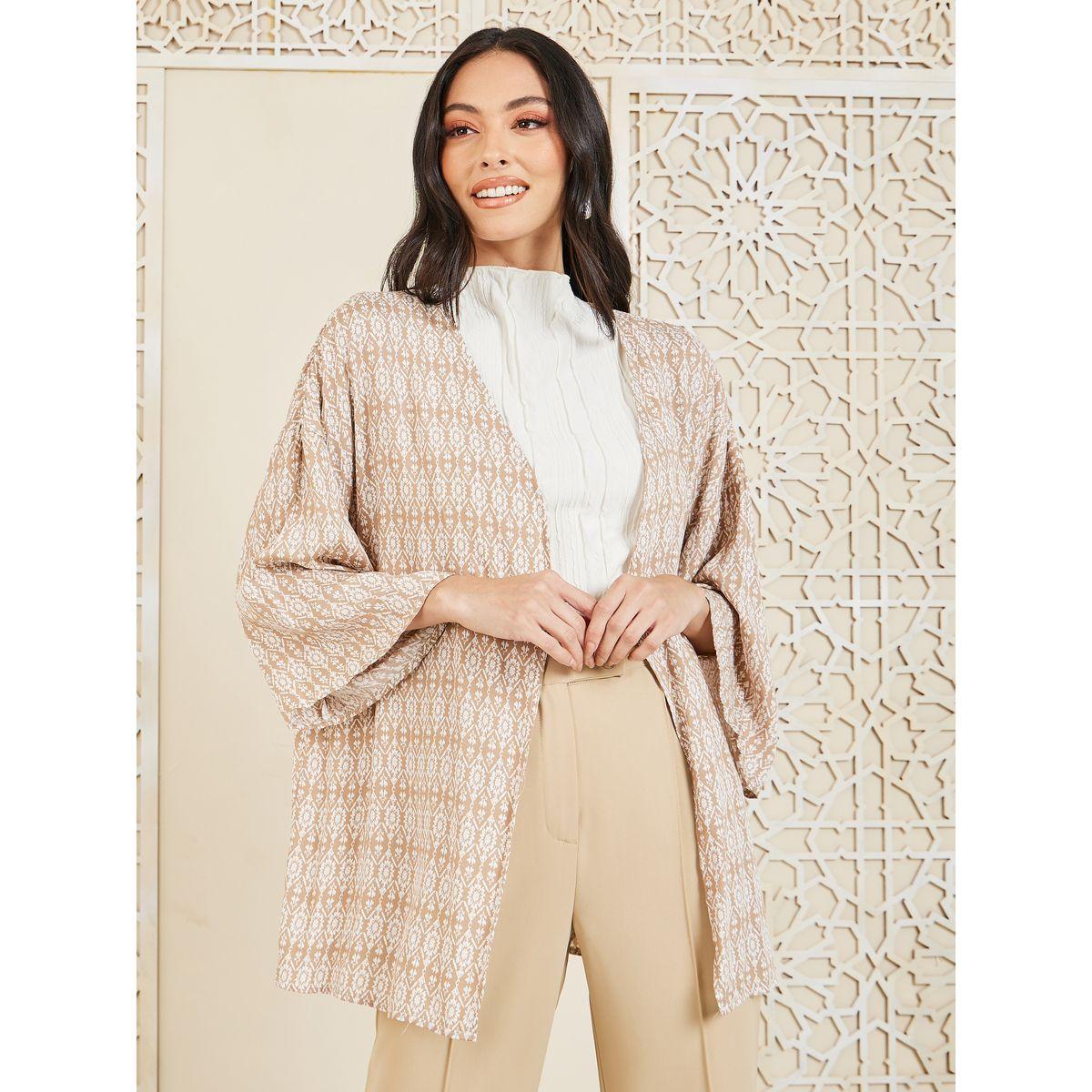 Styli Boho Print Short Length Kimono-women-clothing-shirtsandblouses-shirts-image-1