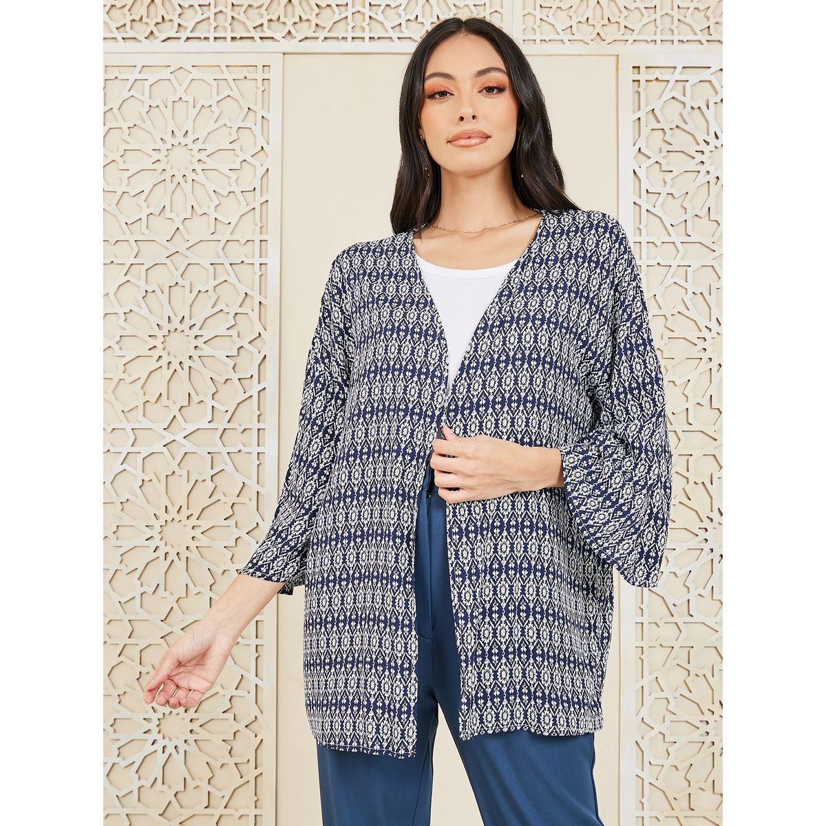 Styli Boho Printed Short Length Kimono-women-clothing-shirtsandblouses-shirts-image-1