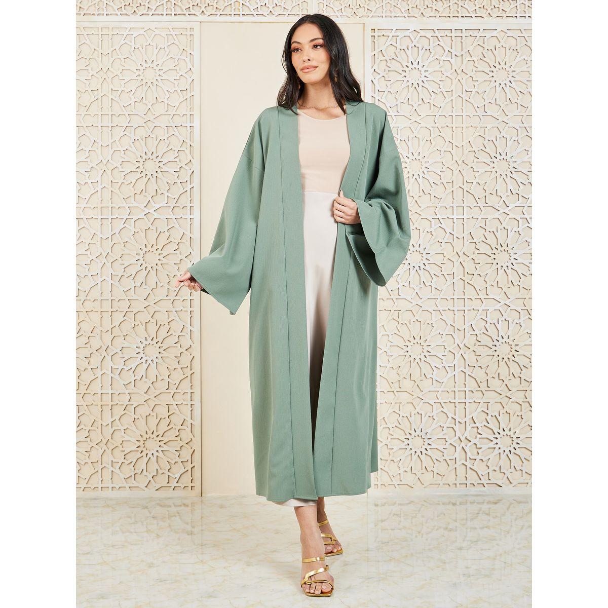 Styli Textured Oversized Midi Length Kimono-women-clothing-shirtsandblouses-shirts-image-1