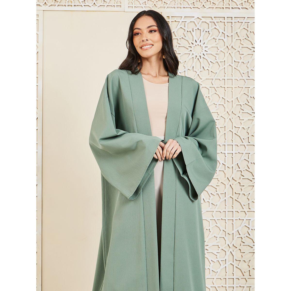 Styli Textured Oversized Midi Length Kimono-women-clothing-shirtsandblouses-shirts-image-2