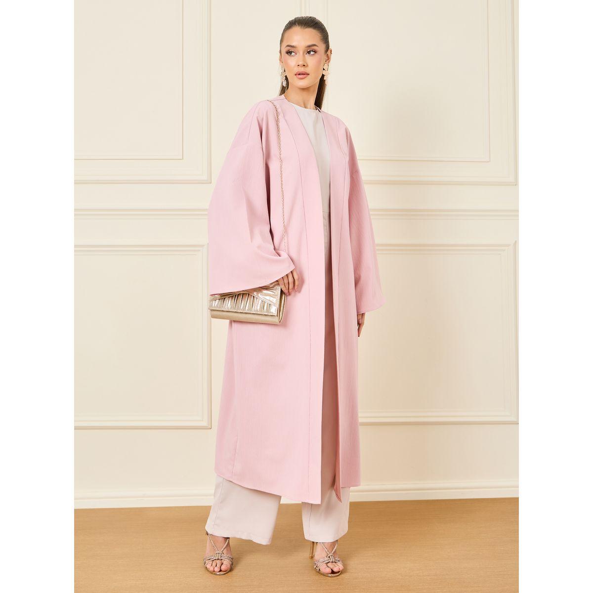Styli Oversized Textured Midi Length Kimono-women-clothing-shirtsandblouses-shirts-image-1