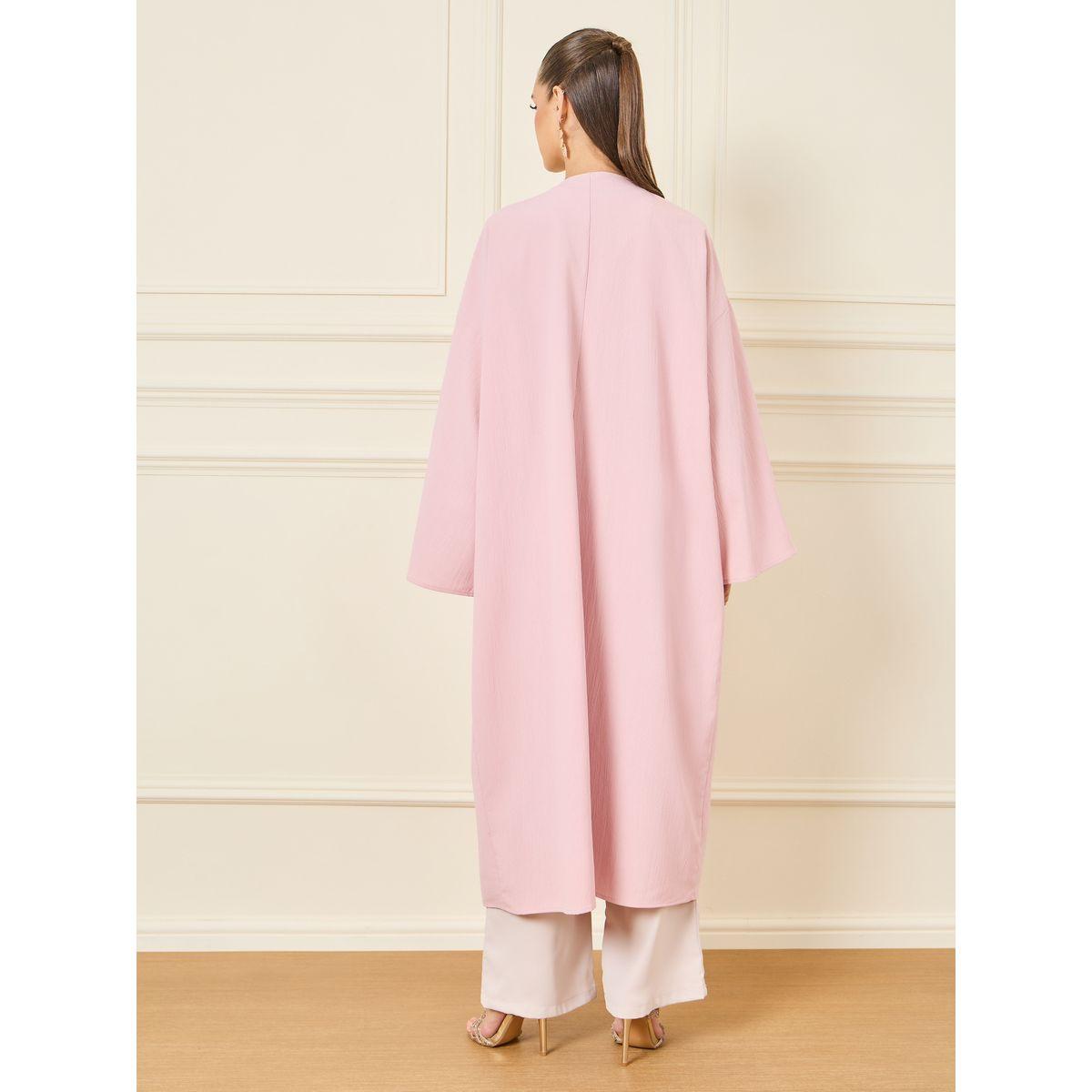 Styli Oversized Textured Midi Length Kimono-women-clothing-shirtsandblouses-shirts-image-5