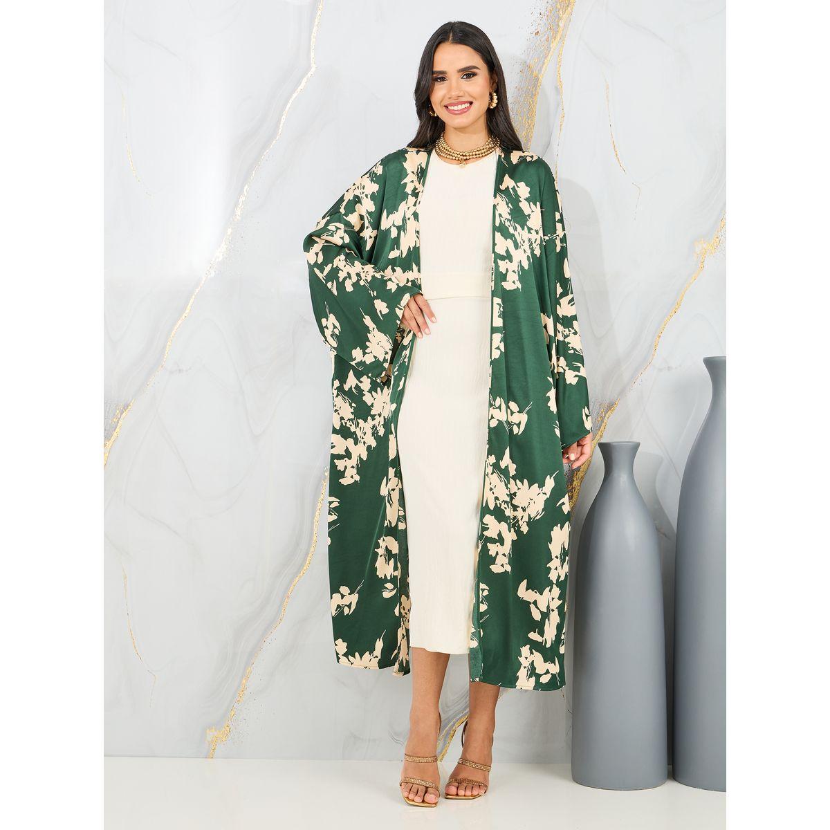 كيمونو ميدي واسع بطبعة زهور-women-clothing-shirtsandblouses-shirts-image-2