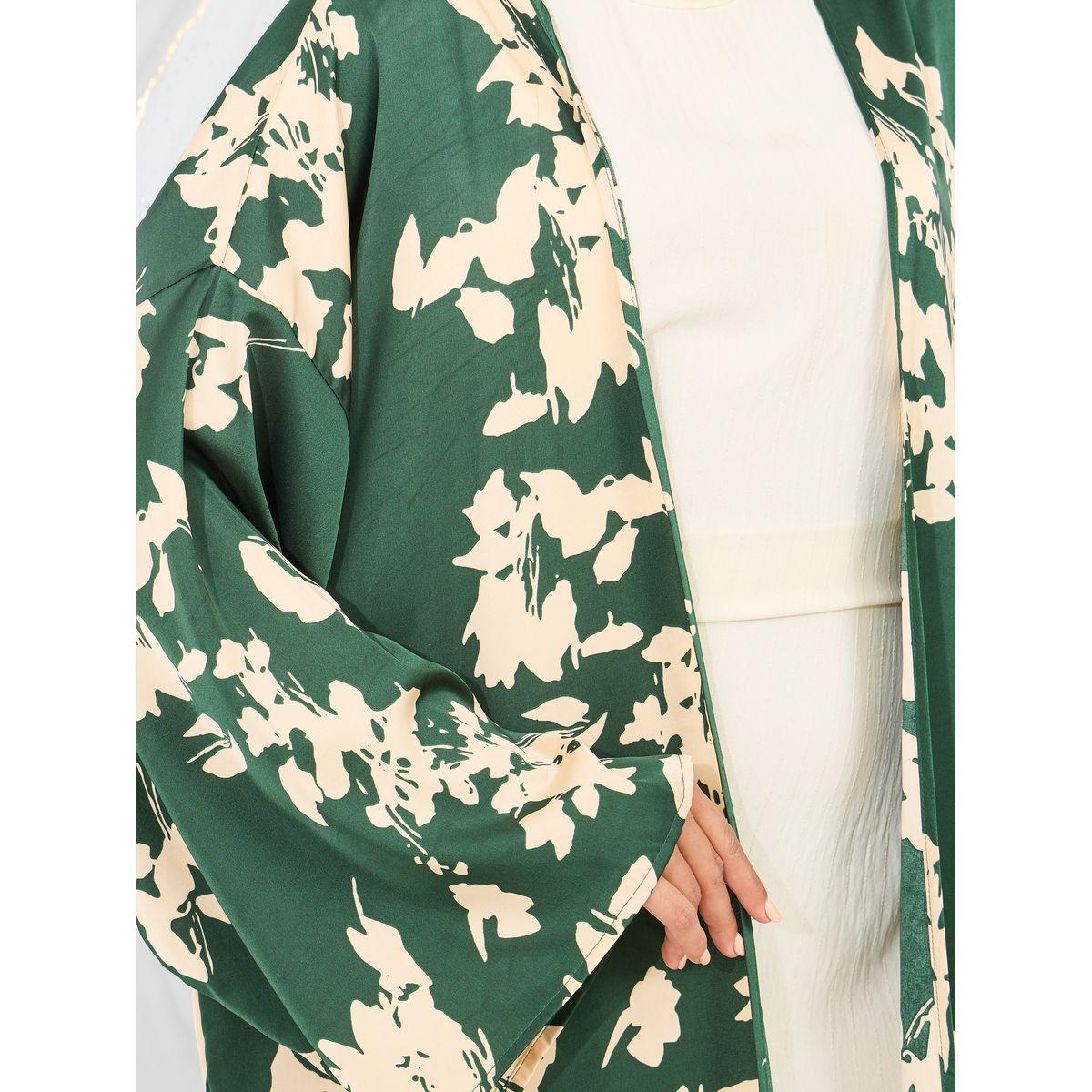 Styli Oversized Floral Print Midi Kimono-women-clothing-shirtsandblouses-shirts-image-3