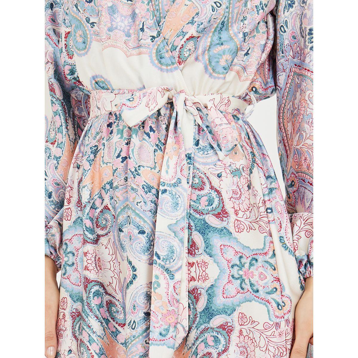 Styli Paisley Print A-Line Wrap Maxi Dress-women-clothing-dresses-image-3