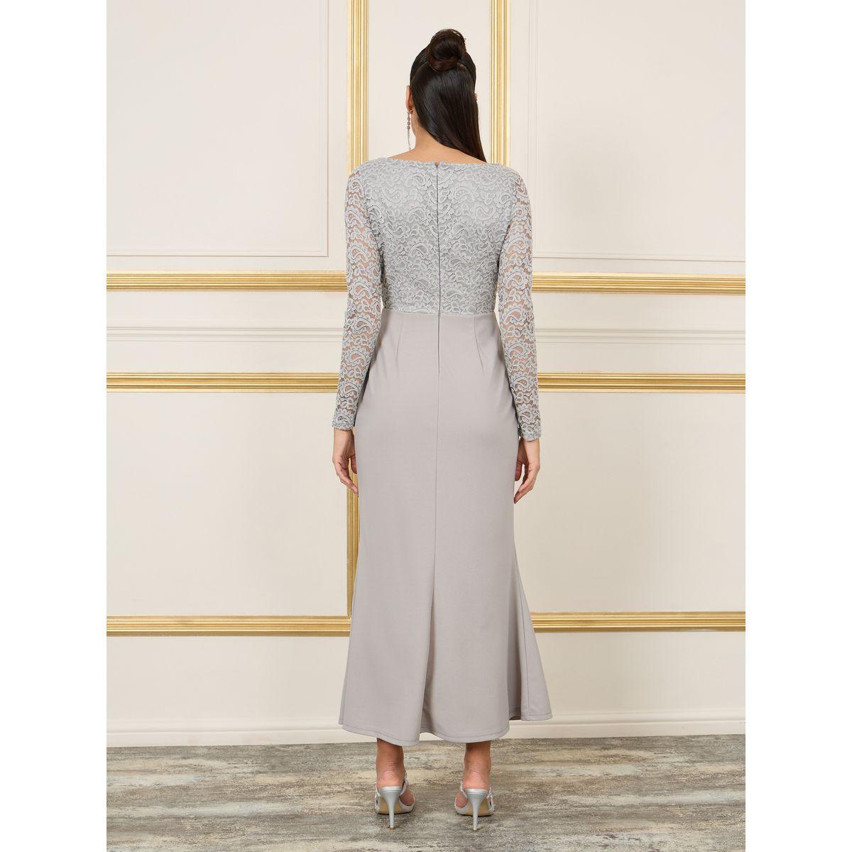 فستان بتفاصيل دانتيل واكمام طويلة-women-clothing-dresses-image-4