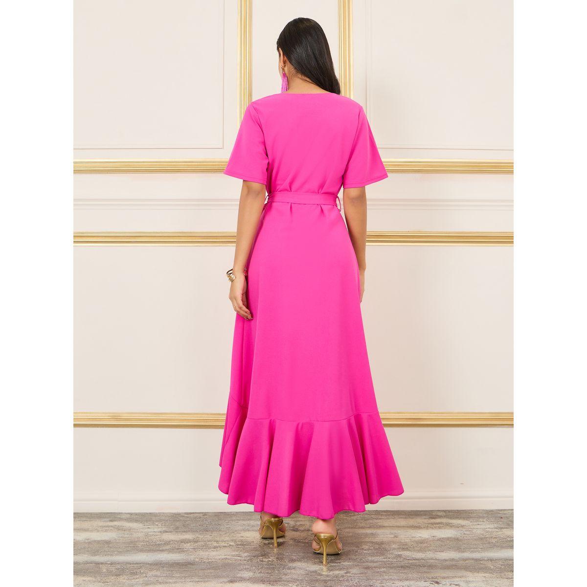 Styli Ruffle Hem A-Line Wrap Maxi Dress-women-clothing-dresses-image-4