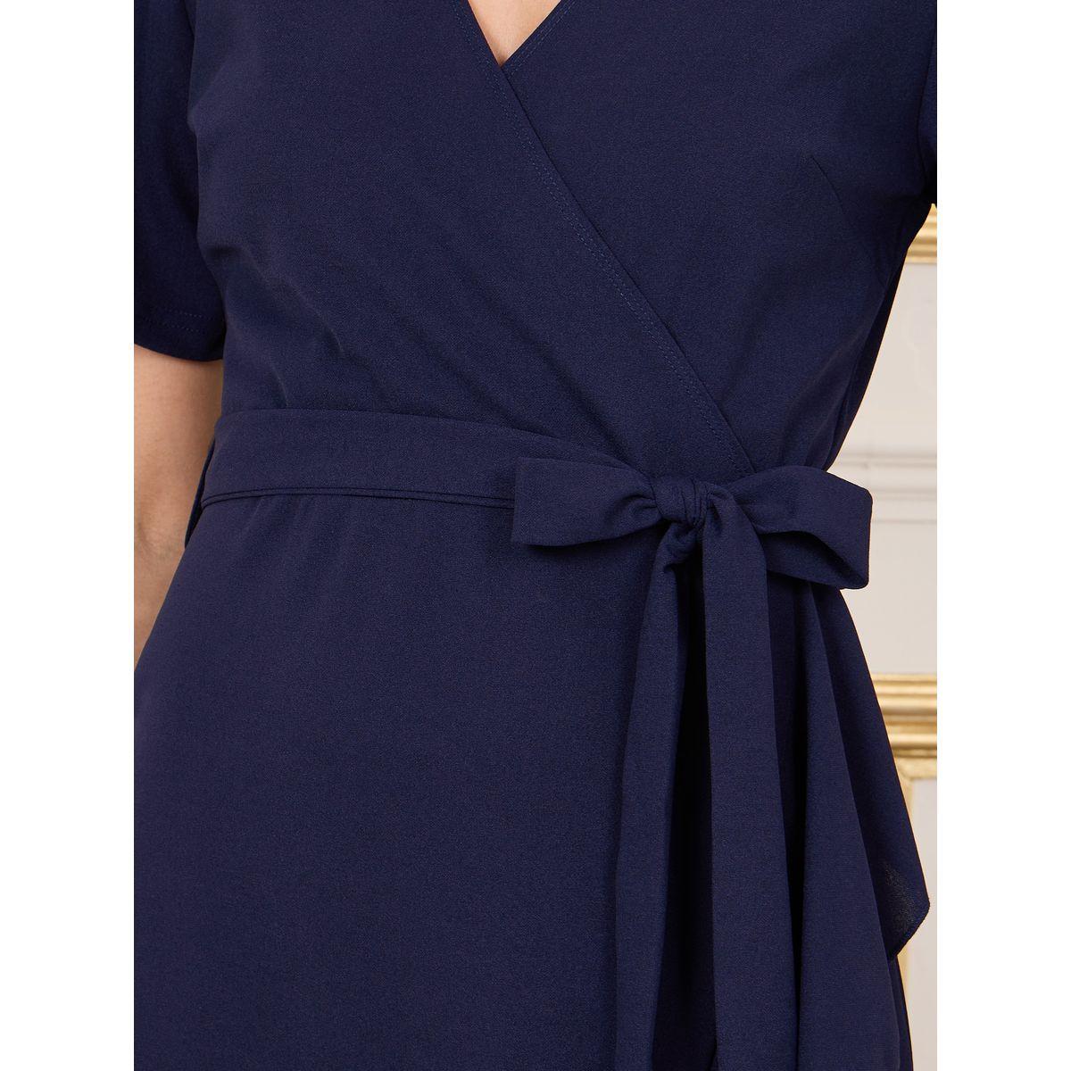 Styli Solid Ruffle Hem Wrap Maxi Dress-women-clothing-dresses-image-3