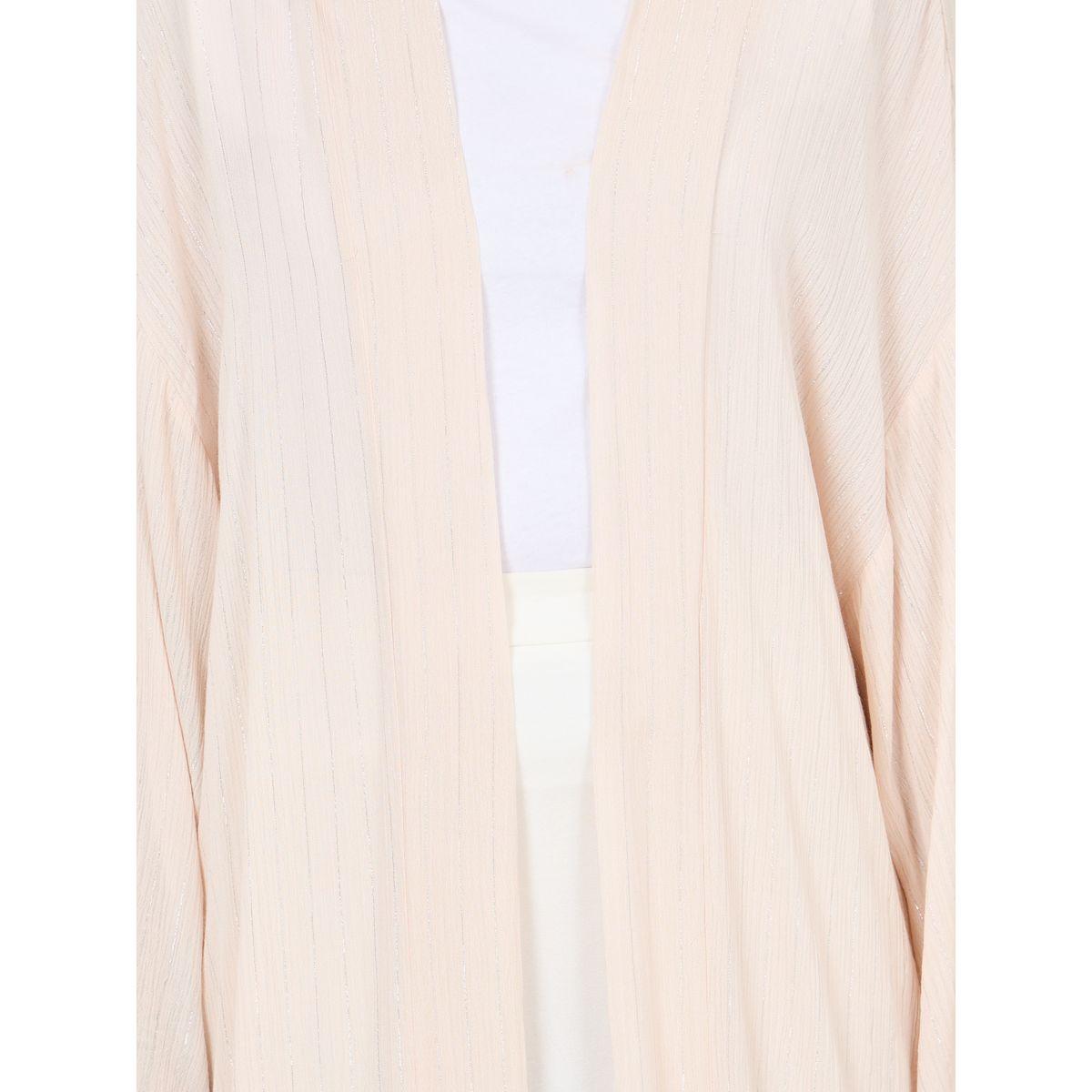 Styli Oversized Lurex Striped Drop Shoulder Midi Kimono-women-clothing-shirtsandblouses-shirts-image-3