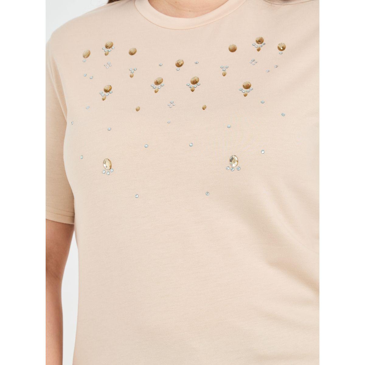 تيشيرت بمقاس كبير واكمام قصيرة-women-clothing-tshirts-image-3