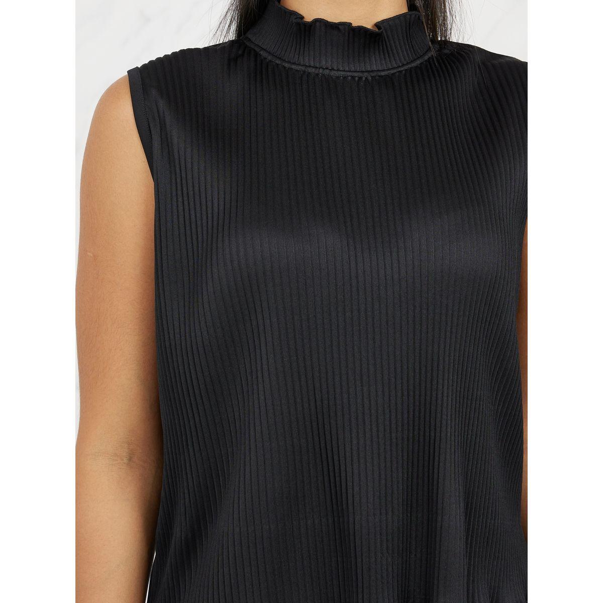 مجموعة من بنطال واسع مع بلوزة بليسيه-women-clothing-coordsets-image-3