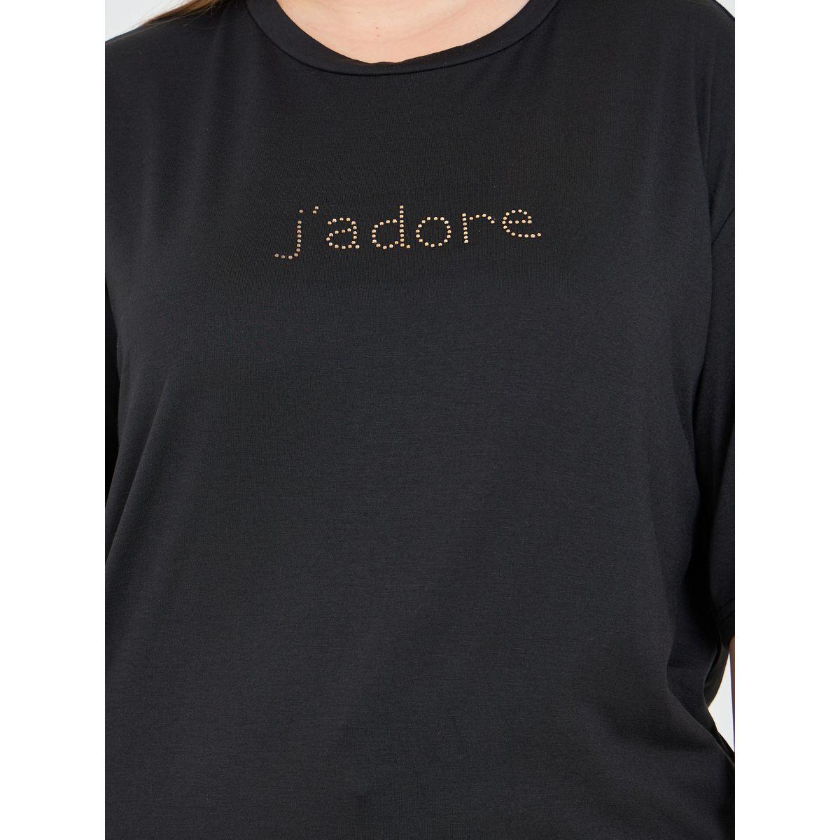 تيشيرت واسع بمقاس كبير واكمام قصيرة-women-clothing-tshirts-image-3