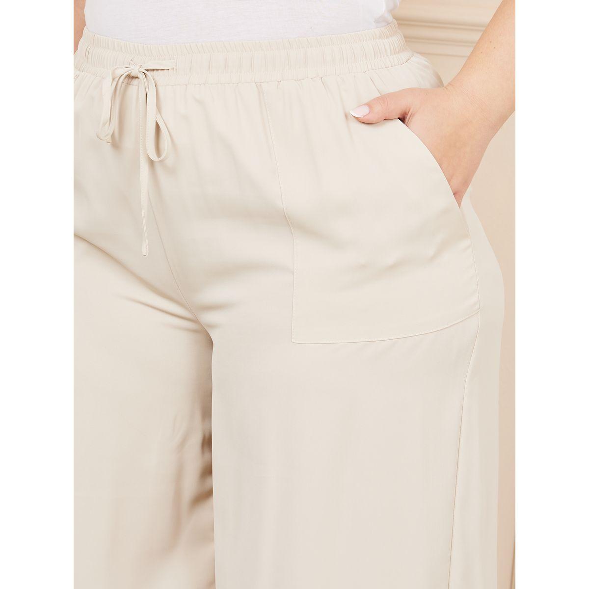 بنطال ساتان بمقاس كبير وقصة أرجل مستقيمة-women-clothing-bottoms-trousers-image-3