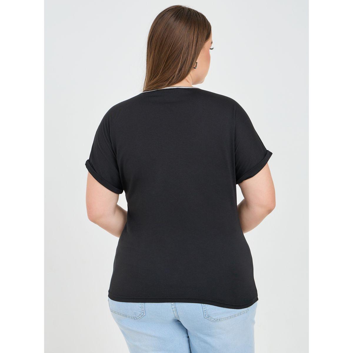 تيشيرت بمقاس كبير وقصة عادية-women-clothing-tshirts-image-4