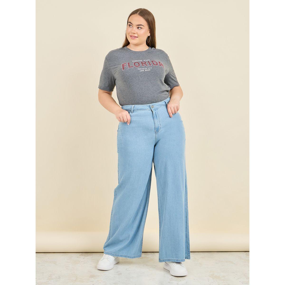 Styli Plus Florida Embellished Regular Fit T-shirt-women-clothing-tshirts-image-2