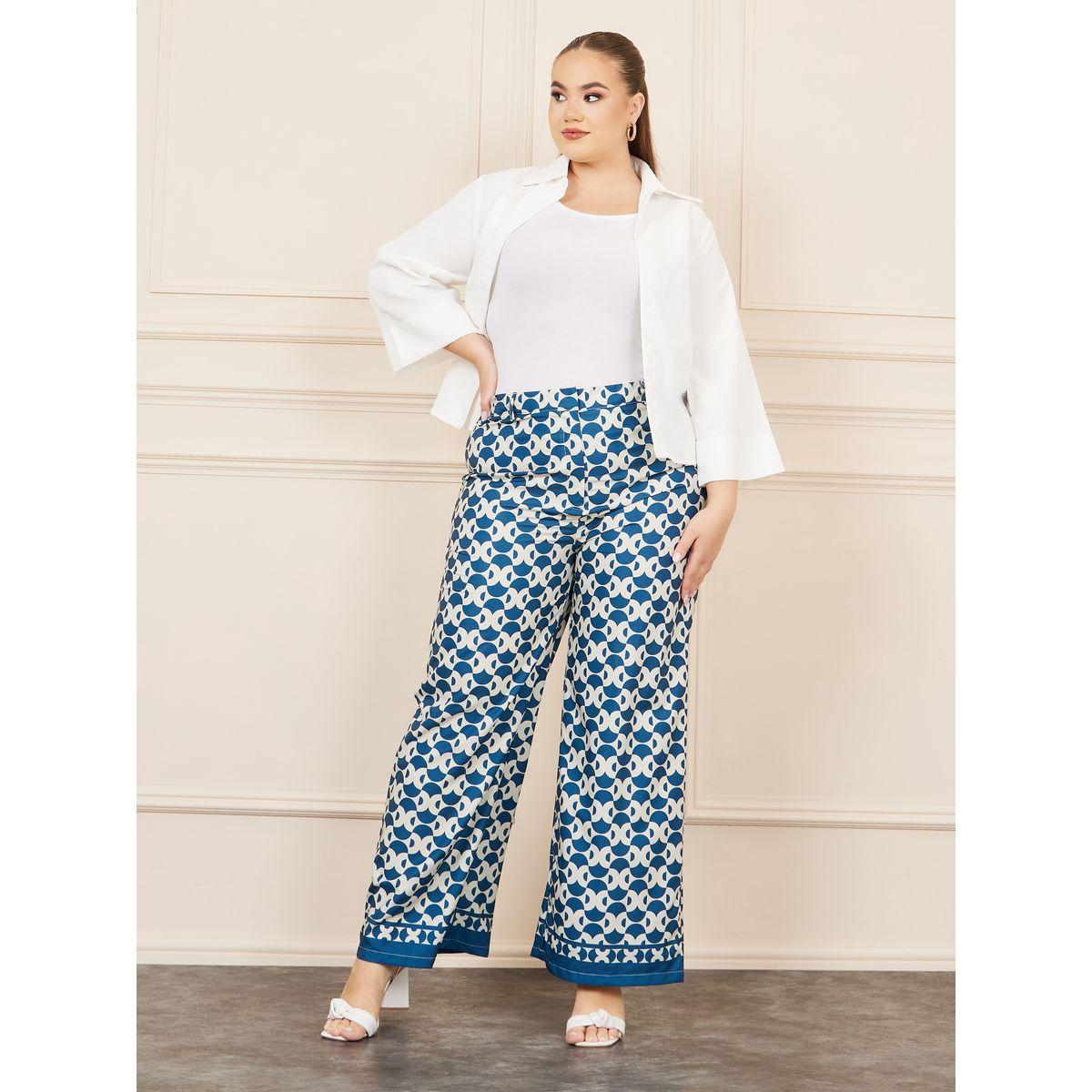 بنطال بأرجل واسعة وطبعة مجردة-women-clothing-bottoms-trousers-image-2