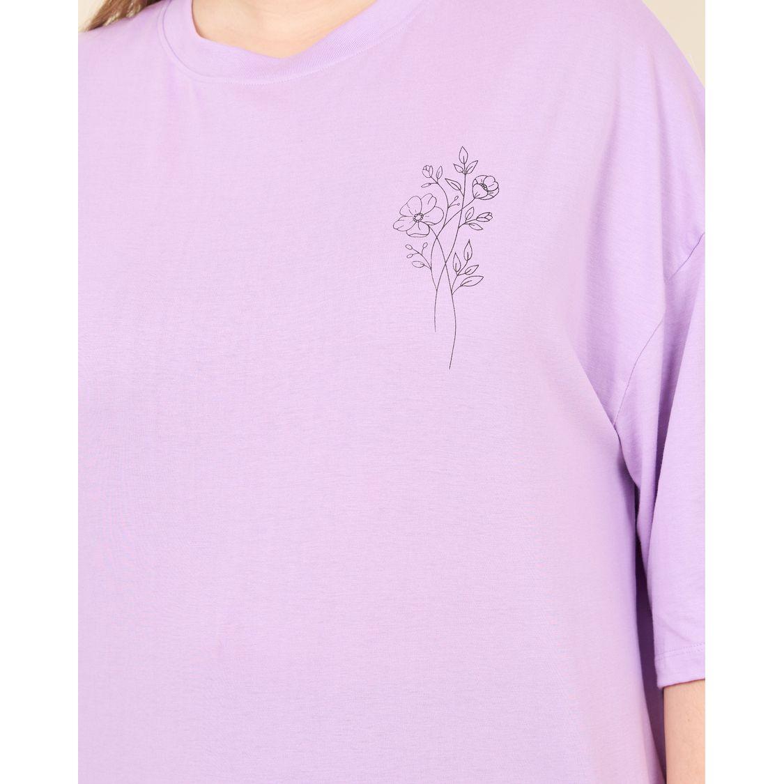 Styli Plus Oversized Drop Shoulder Front and Back Beautiful Print T-shirt-women-clothing-tshirts-image-3