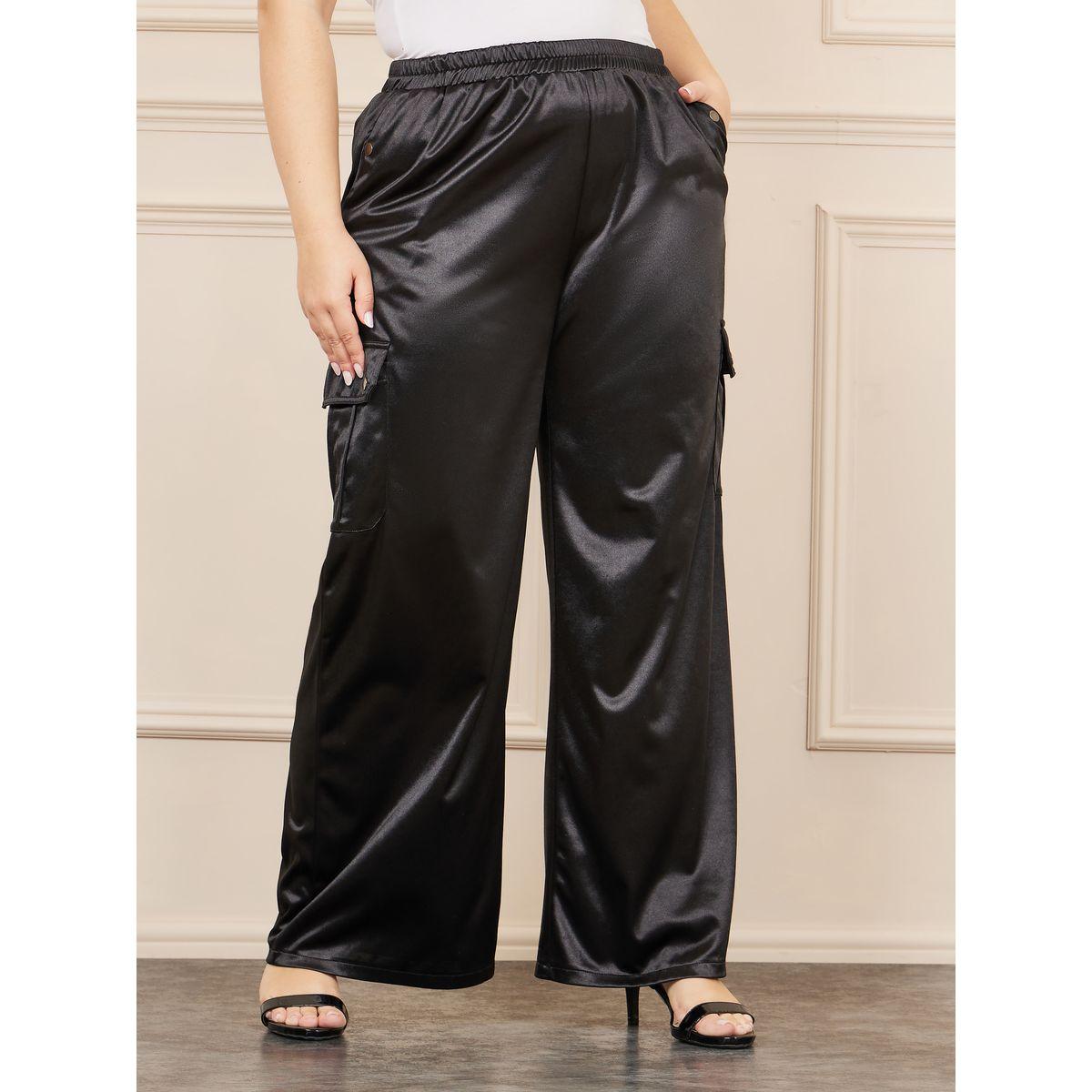 Styli Plus Satin Cargo Wide Leg Pant-women-clothing-bottoms-trousers-image-2