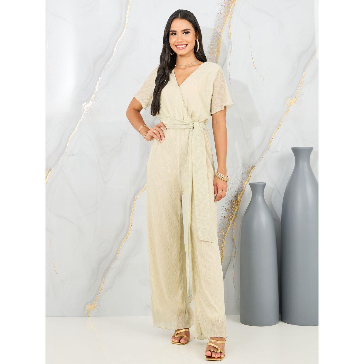 جمبسوت محبوك بنسيج لوريكس وأرجل واسعة-women-clothing-jumpsuits-image-1
