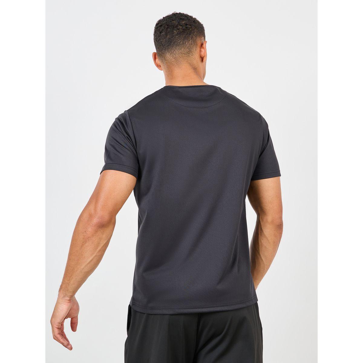 Styli Active Ultra Soft Micro Poly Front Zip Panel Detail Active T-shirt-men-clothing-sportswearandactivewear-tshirtsandpolos-image-4