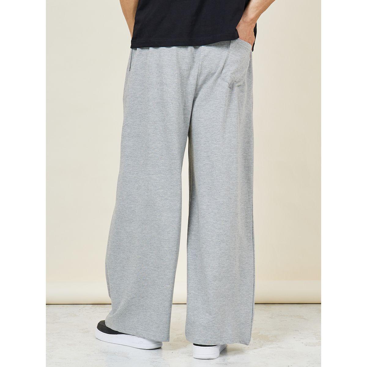 Styli Solid Wide Leg Open Hem Jogger-men-clothing-bottoms-joggers-image-4