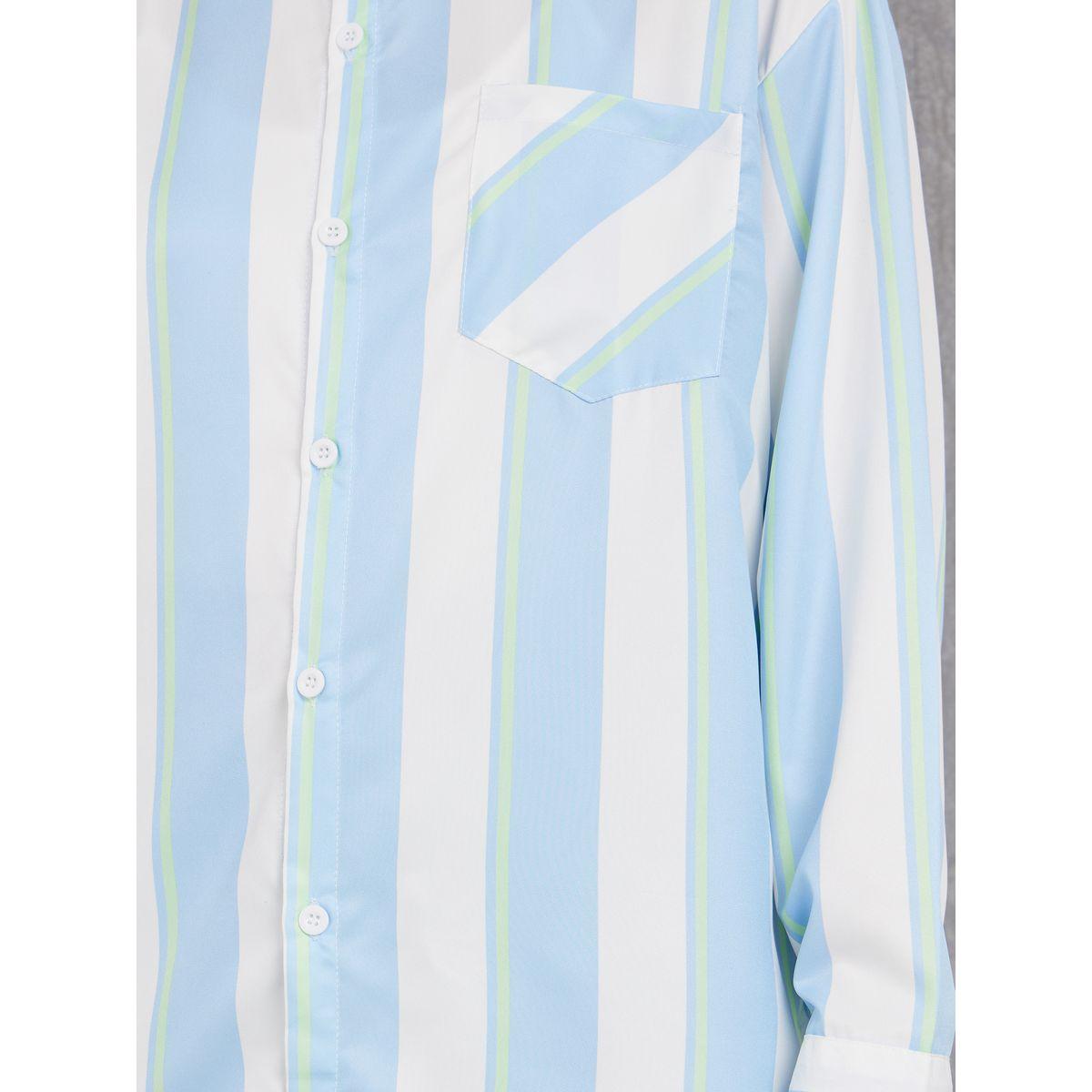 Styli Striped Shirt with Pocket Detail-women-clothing-shirtsandblouses-shirts-image-4