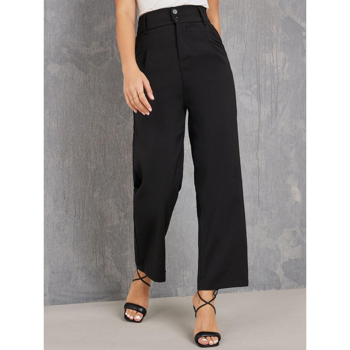 Styli Wide Leg Trouser with Belt Loops-women-clothing-bottoms-trousers-image-1