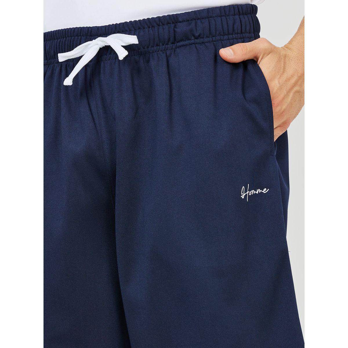Styli Active Ultra Soft Micro Poly Contrast Tape Detail Hem Basketball Shorts-sports-men-clothing-bottoms-image-3