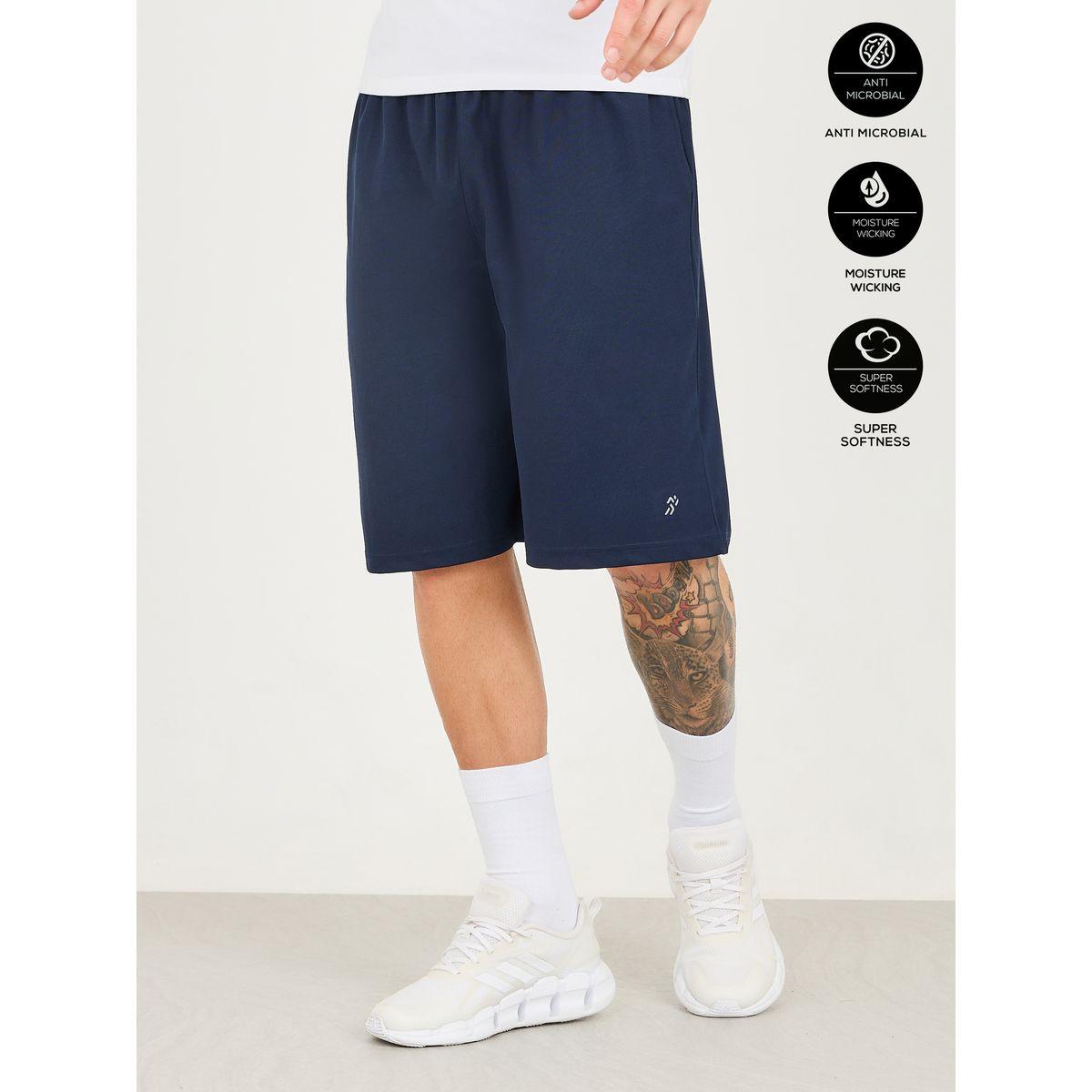 Styli Active Micro Pique Knit Reflective Logo Oversized Training Shorts-men-clothing-sportswearandactivewear-bottoms-shorts-image-1