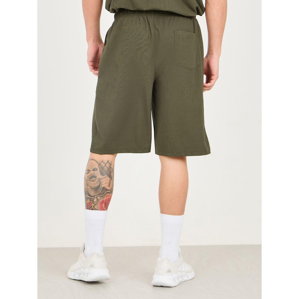 Styli Active Micro Pique Knit Reflective Logo Oversized Training Shorts-men-clothing-sportswearandactivewear-bottoms-shorts-image-4