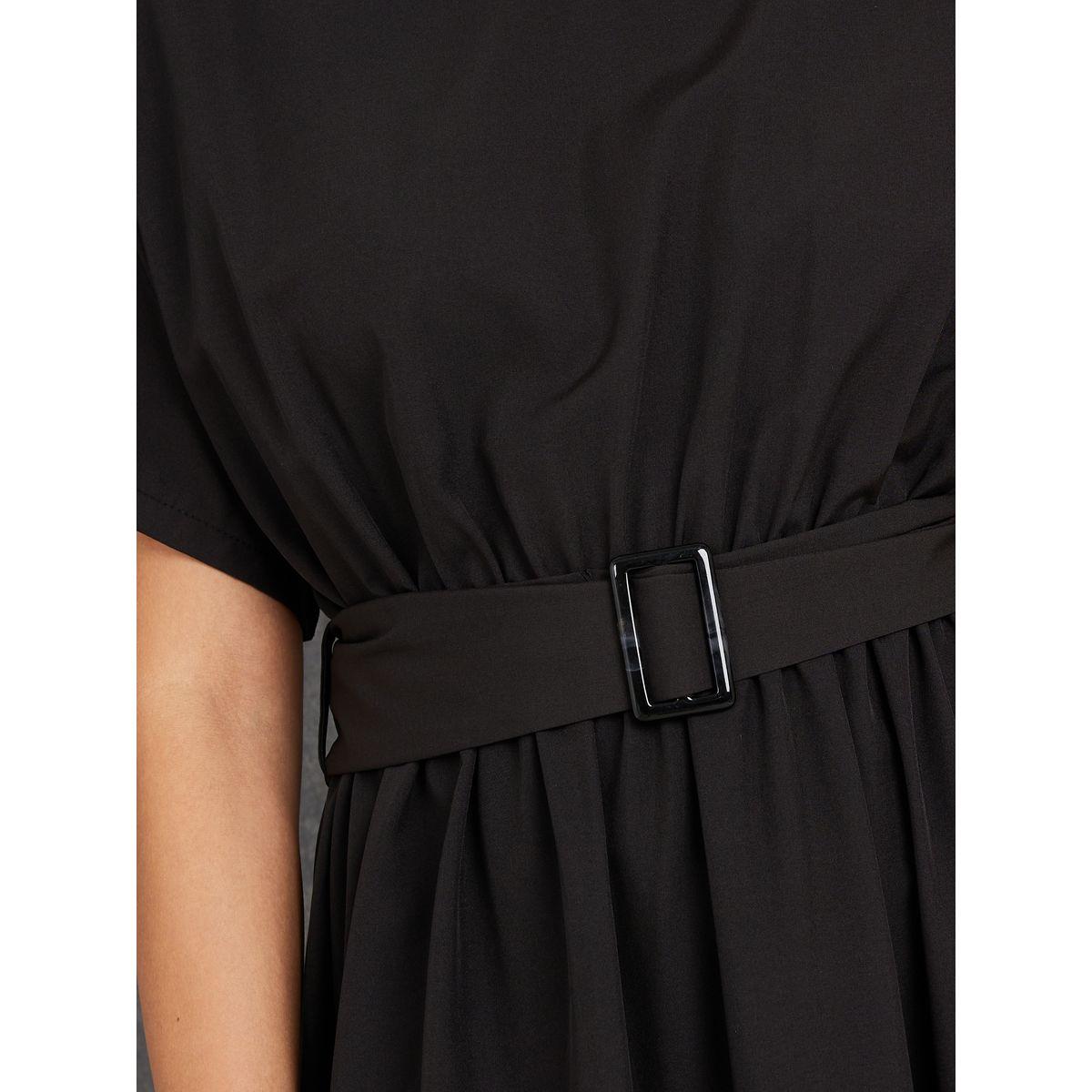 فستان طويل سادة بحزام خصر-women-clothing-dresses-image-3