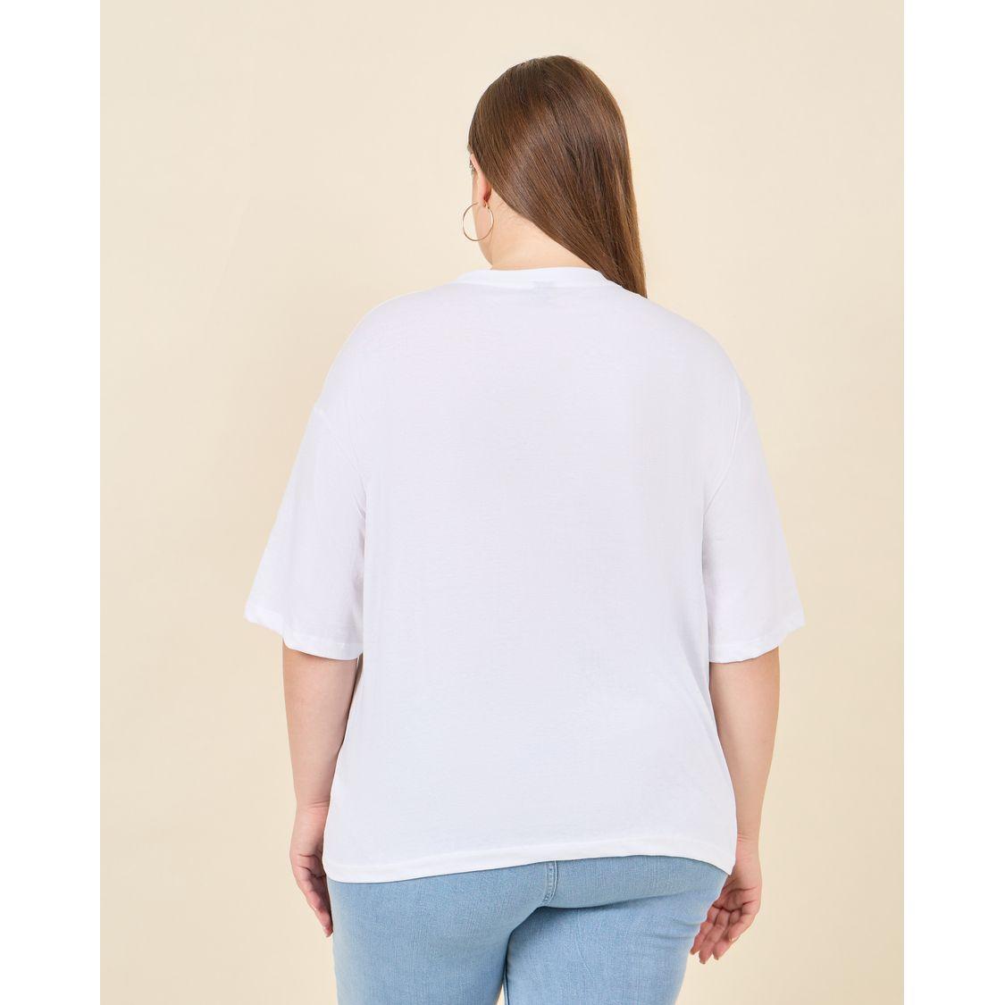 Styli Plus Oversized New York Foil Print Longline T-shirt-women-clothing-tshirts-image-4