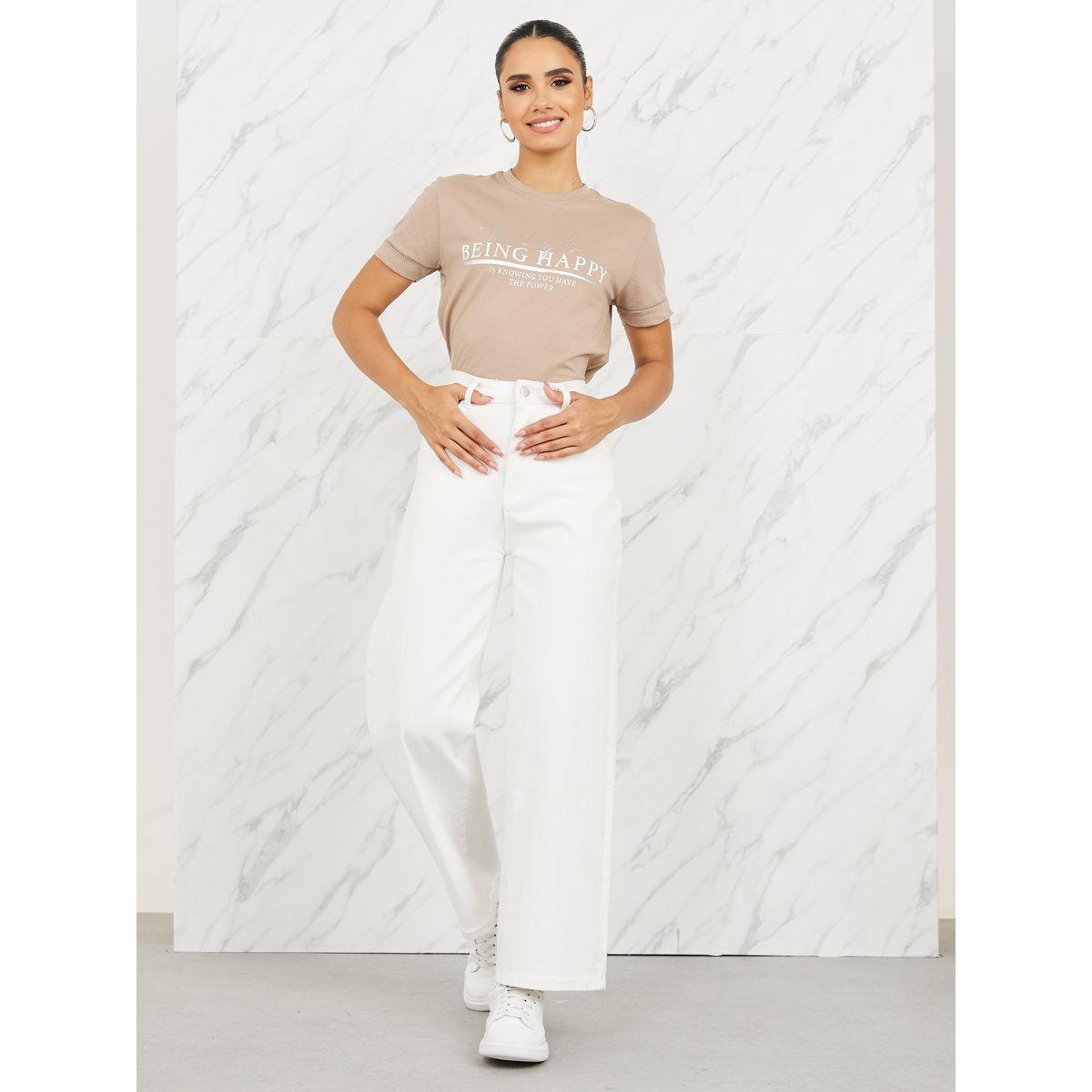 تيشيرت مطبع بطبعة كتابة بالفويل-women-clothing-tshirts-image-2