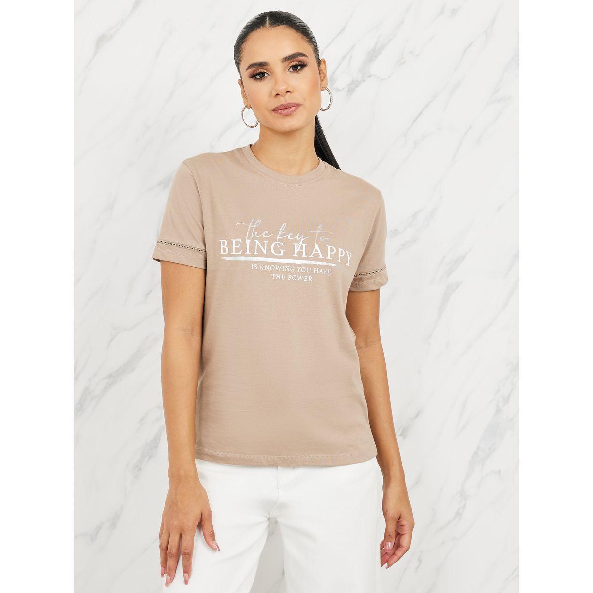 تيشيرت مطبع بطبعة كتابة بالفويل-women-clothing-tshirts-image-3