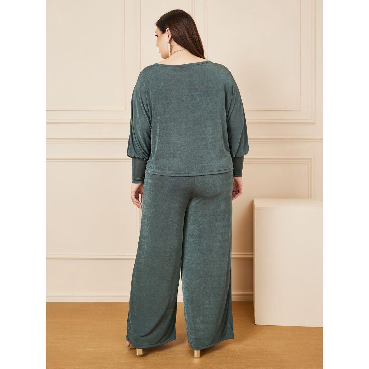 مجموعة من بنطال مع بلوزة بمقاس كبير-women-clothing-coordsets-image-6