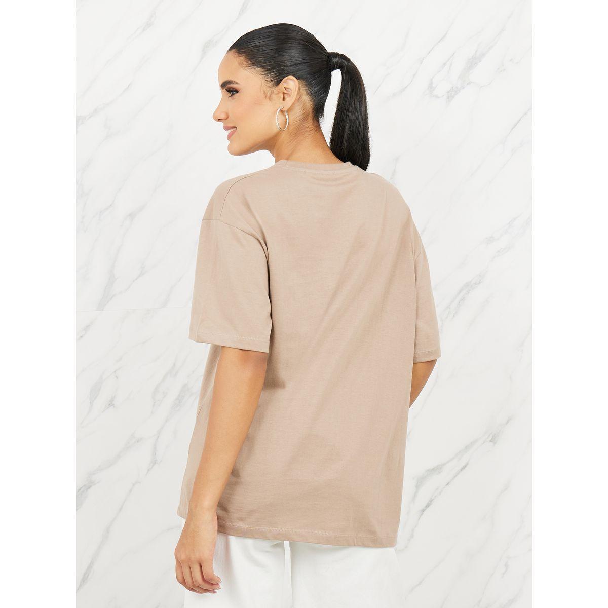 Styli Oversized LA City Names Print Round Neck T-shirt-women-clothing-tshirts-image-5