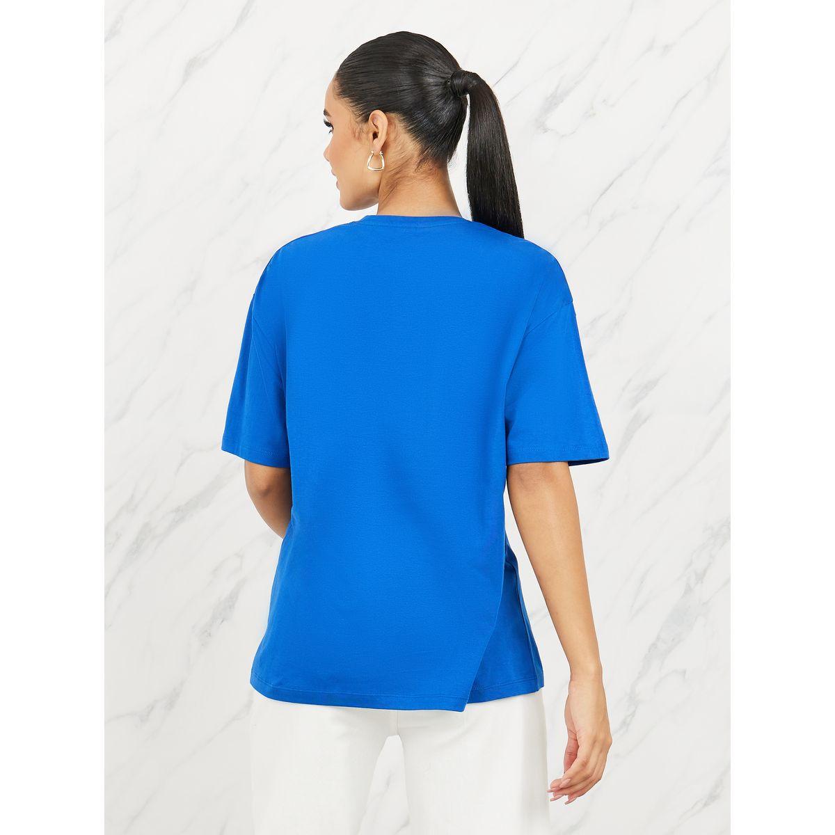 Styli Oversized LA City Names Print Round Neck T-shirt-women-clothing-tshirts-image-5