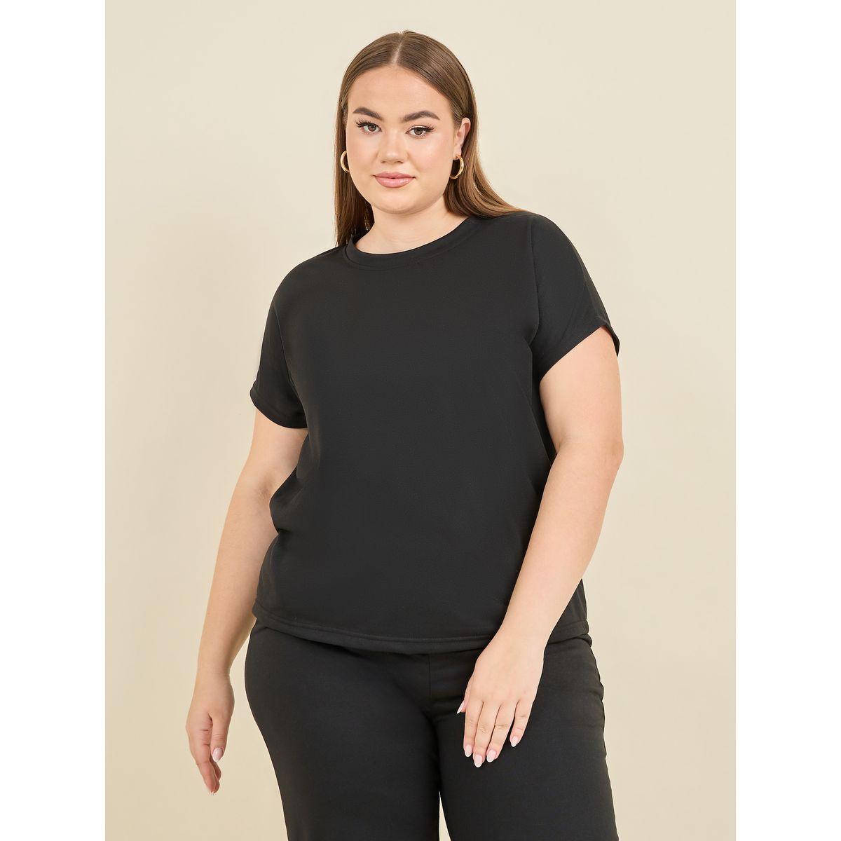 Styli Unwind Plus Round Neck Short Sleeves Top and Jogger Set-women-clothing-nightwear-pyjamas-shortsets-image-2