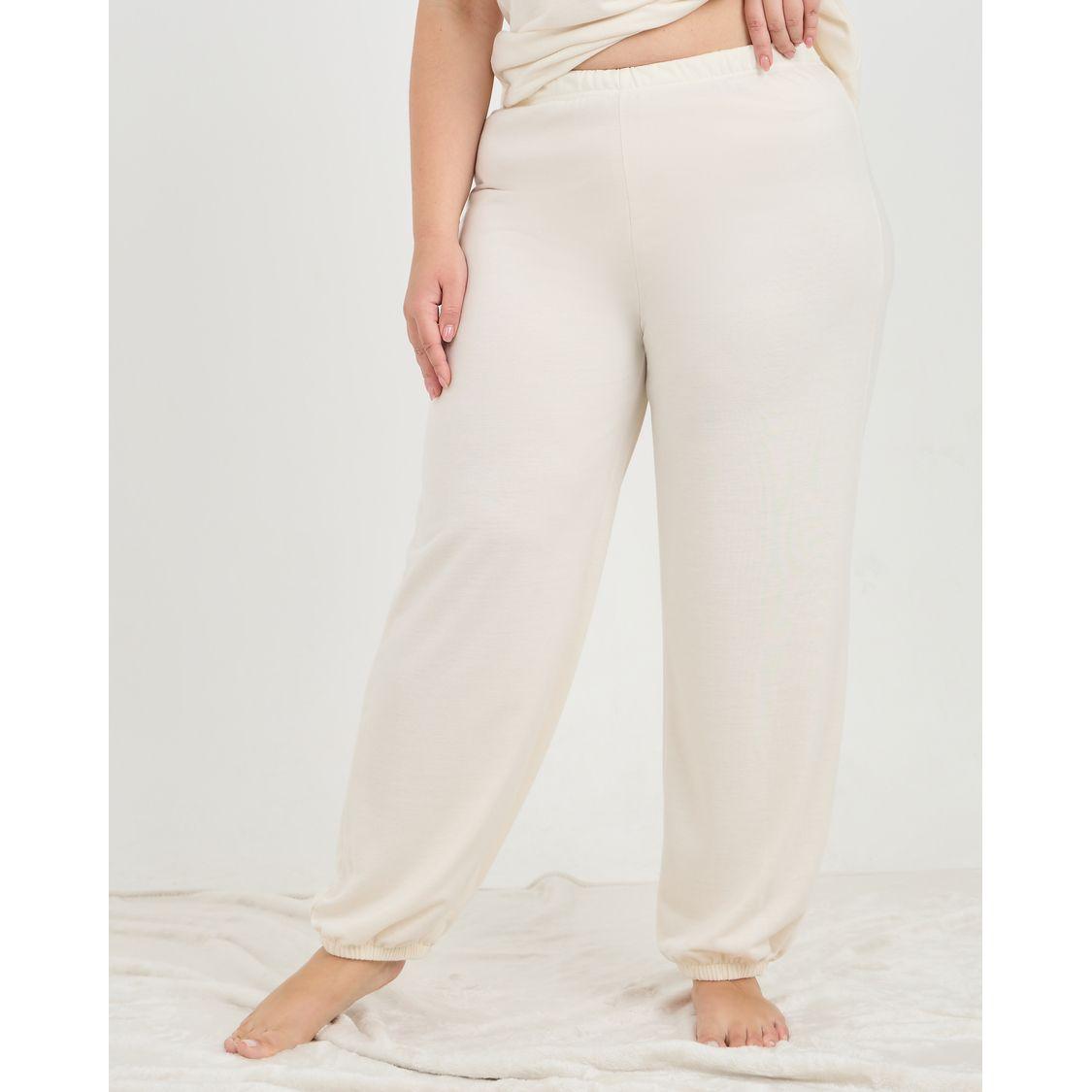 Styli Unwind Plus Solid Loopback Top & Joggers Lounge Set-women-clothing-nightwear-pyjamas-longsets-image-5