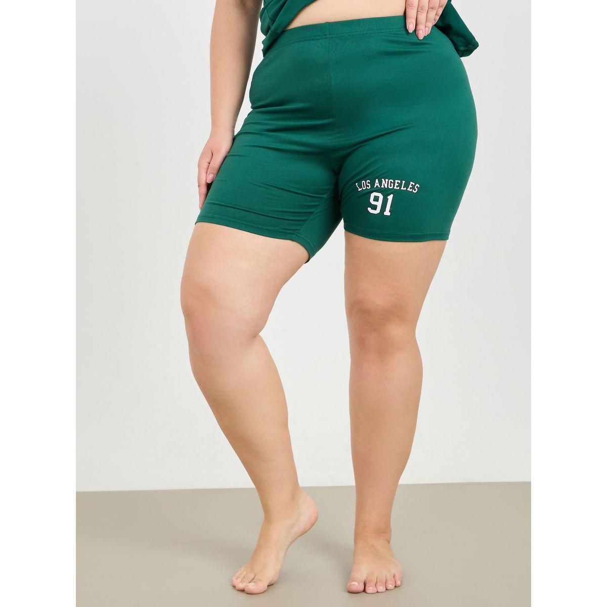 طقم منسق من شورت وتيشيرت بمقاس كبير-women-clothing-nightwear-pyjamas-shortsets-image-5