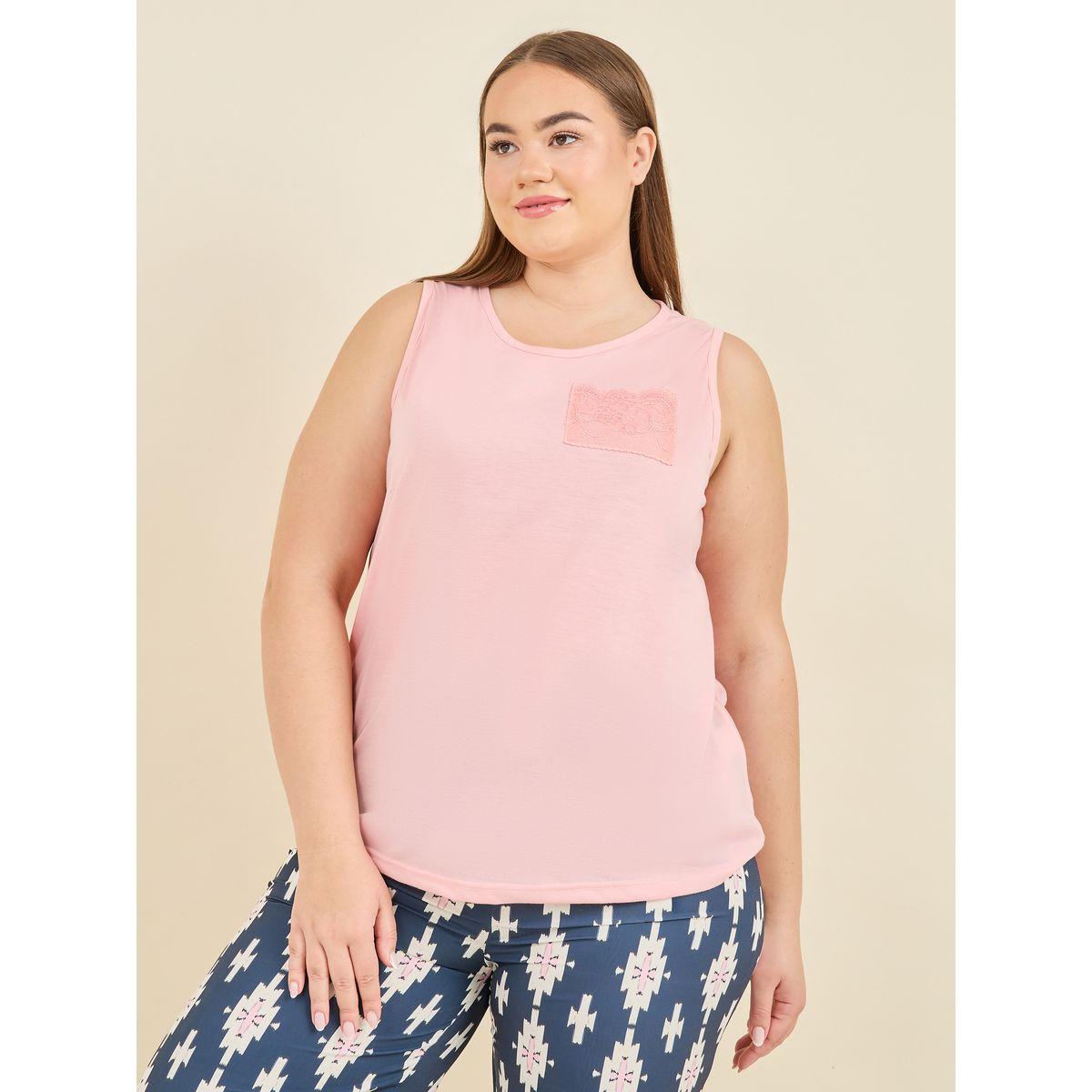 Styli Unwind Plus Lace Pocket Vest and AOP Pyjama Set-women-clothing-nightwear-pyjamas-longsets-image-3