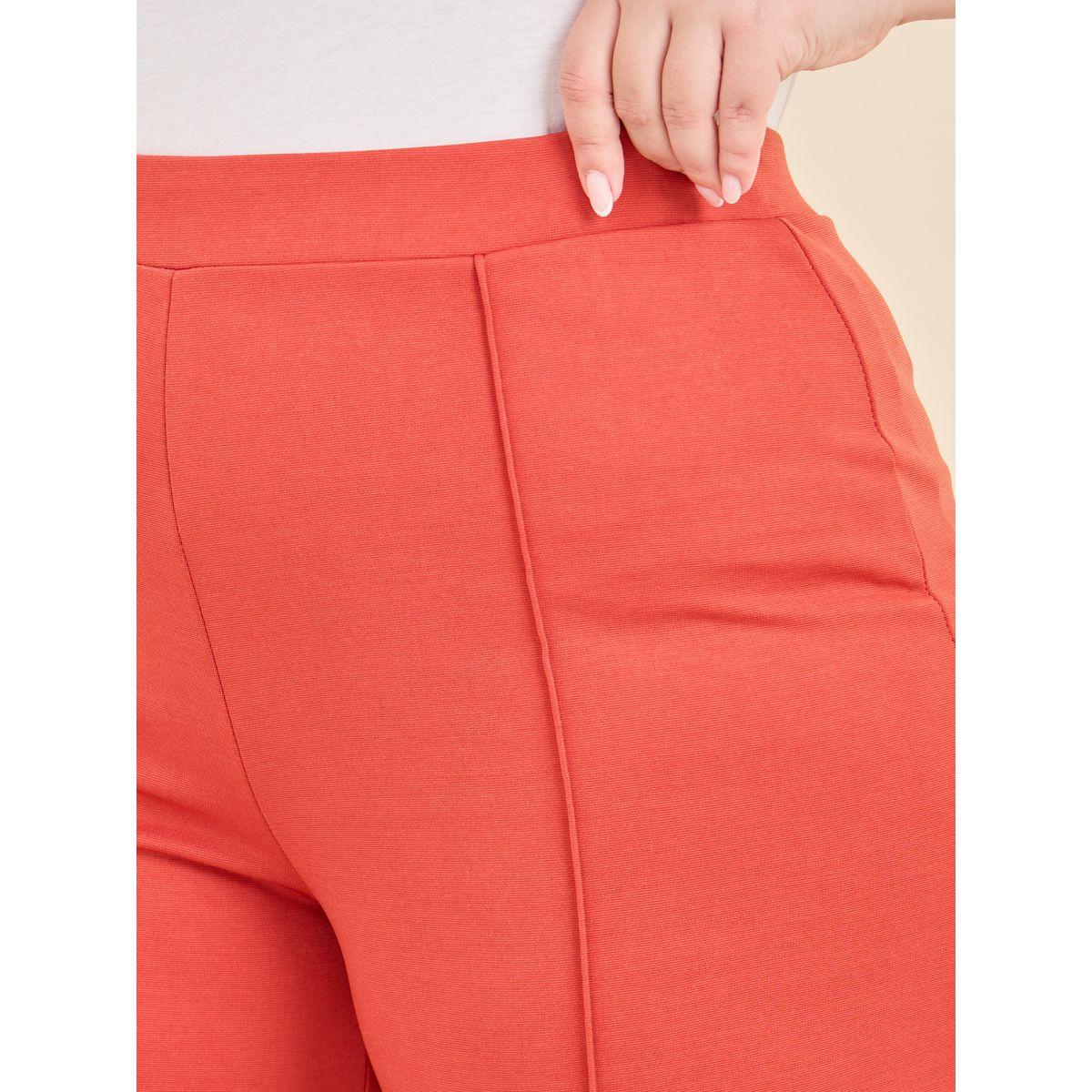 Styli Elasticated Waistband Straight Fit Ponte Tregging-women-clothing-bottoms-leggings-image-3
