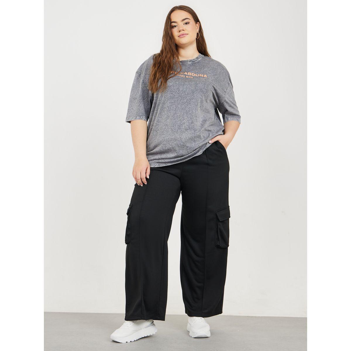 جوغر كارجو بقصة مستقيمة وتفاصيل محزوزة-women-clothing-bottoms-joggers-image-2