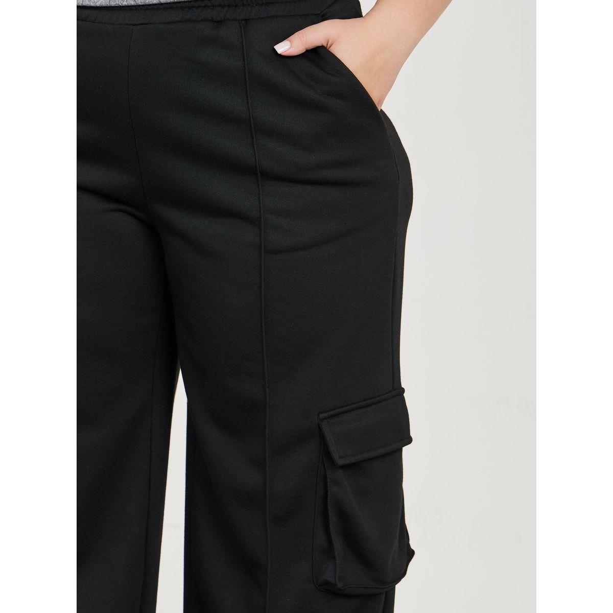 Styli Solid Pintuck Straight Fit Cargo Jogger-women-clothing-bottoms-joggers-image-3