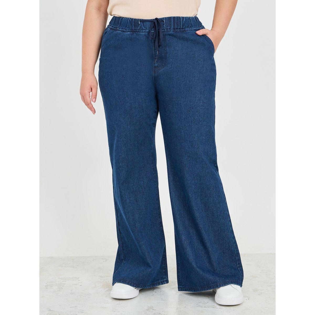 جينز بمقاس كبير وأرجل واسعة-women-clothing-bottoms-jeans-image-1