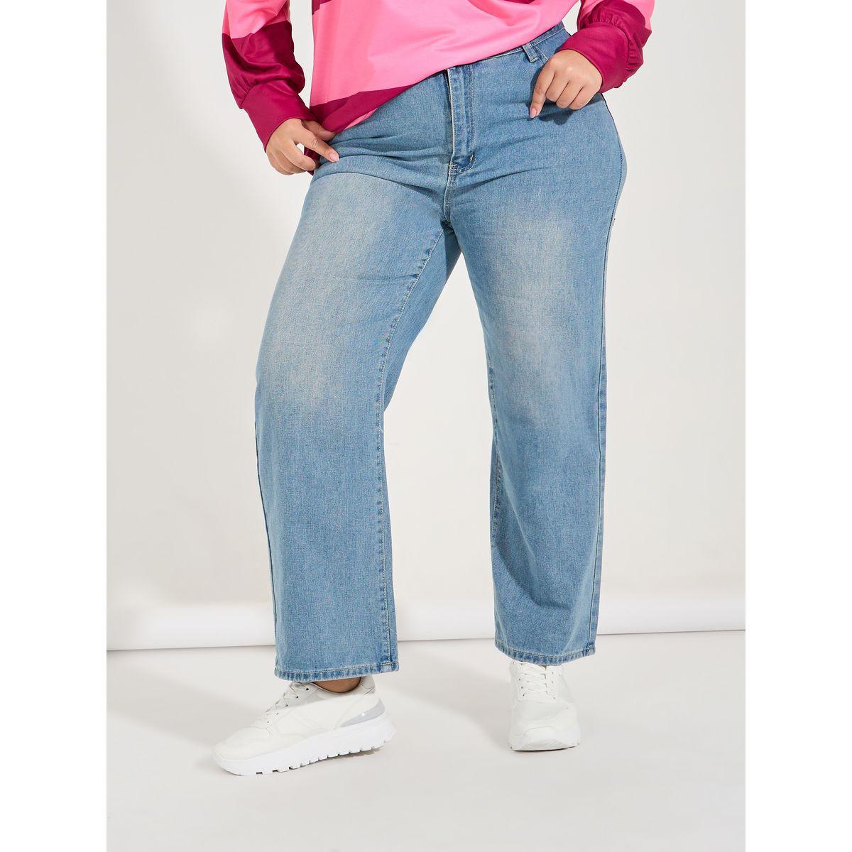 Styli Plus Size Straight Fit High Rise Ankle Length Jeans-women-clothing-bottoms-jeans-image-2