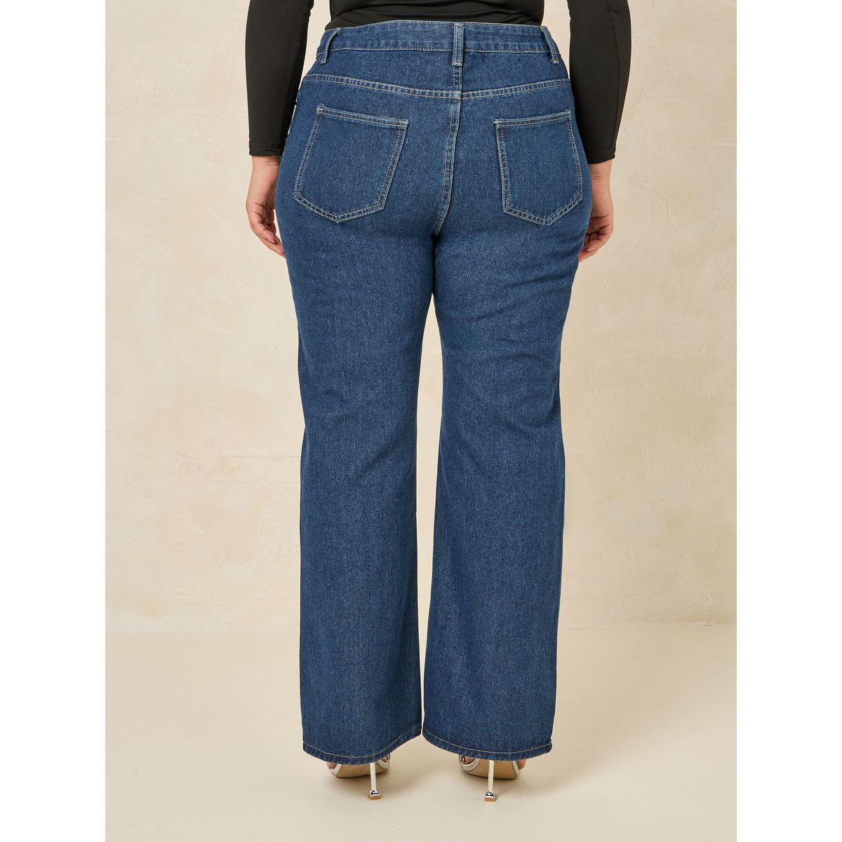 Styli Plus Studded Pocket Detail Straight Fit Jeans-women-clothing-bottoms-jeans-image-4