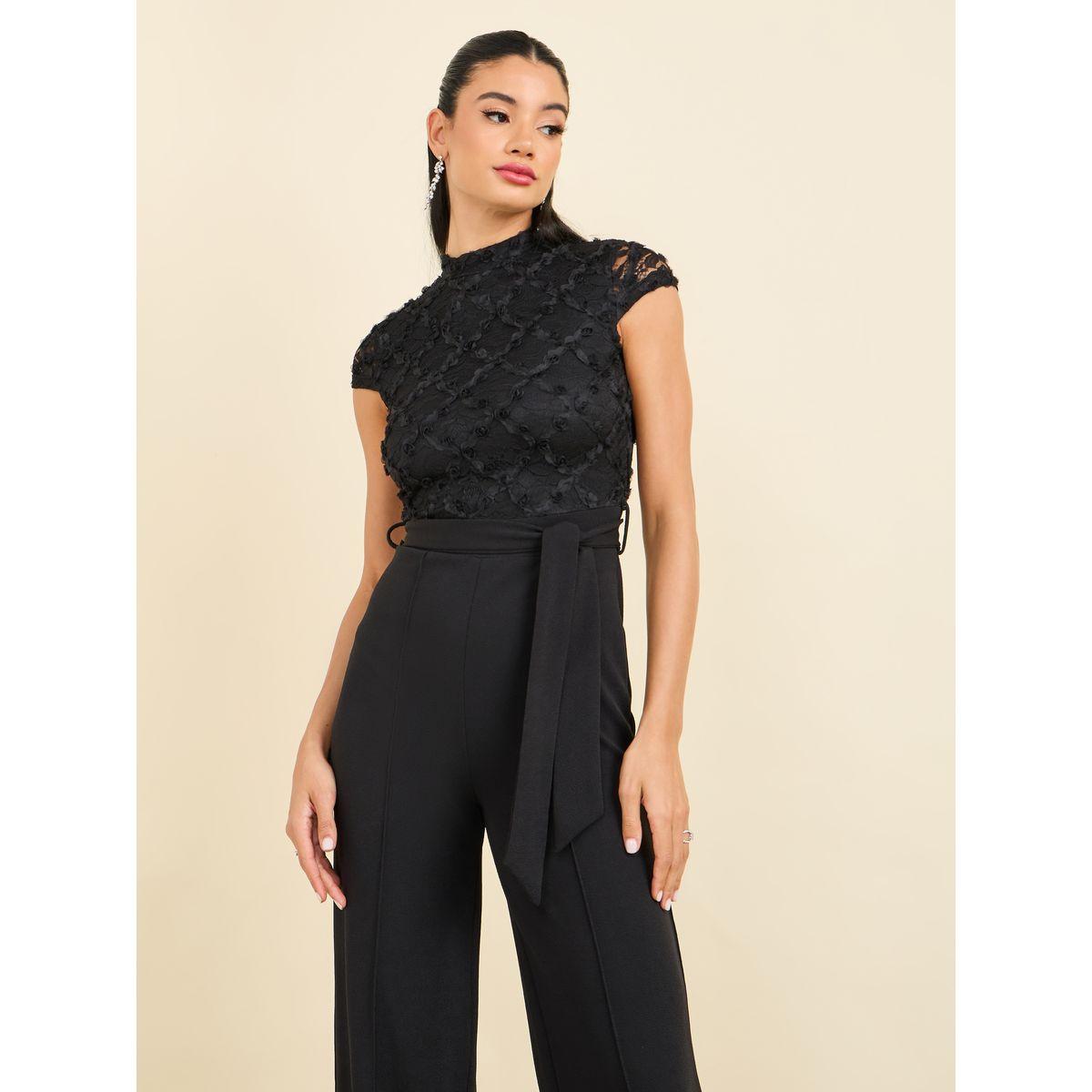 جمبسوت بتفاصيل دانتيل مع اربطة-women-clothing-jumpsuits-image-2