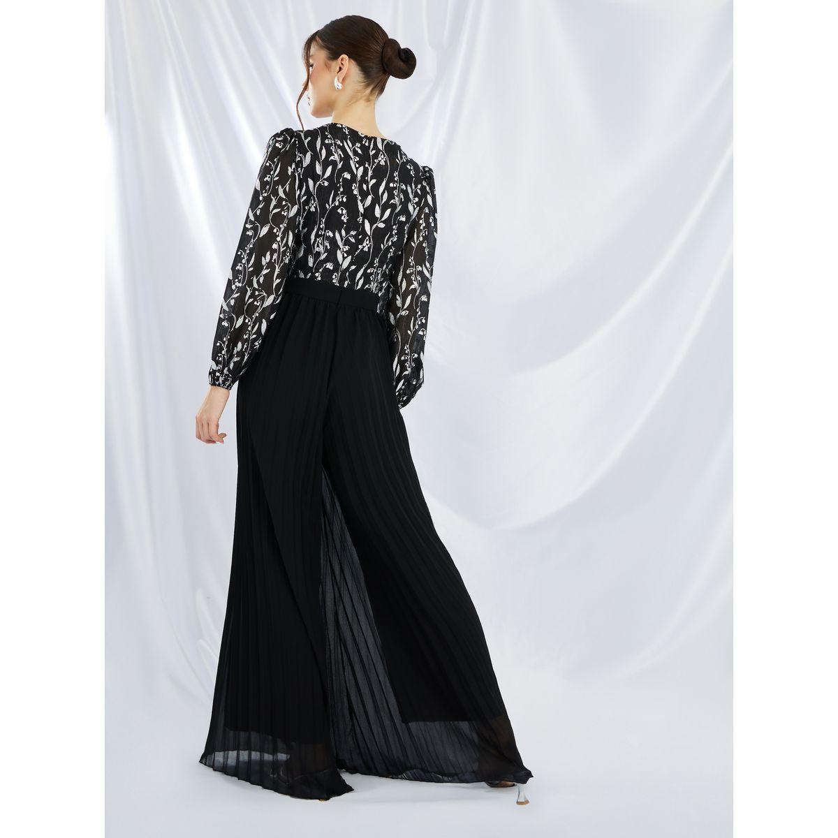 Styli Floral Print Pleated Wide Leg Jumpsuit-women-clothing-jumpsuits-image-4